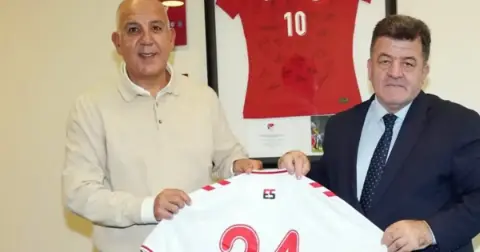 Erzincan FK Başkanı Güneş’ten Adanalı TFF yöneticisi Surözü’ne ziyaret