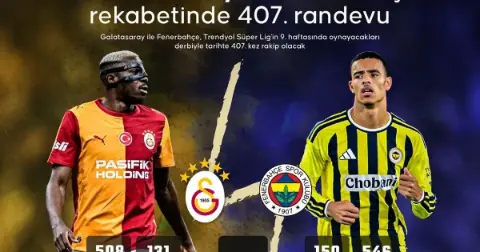 Galatasaray-Fenerbahçe derbisinde 407. randevu: Tarihi rekabette gözler golcülerde