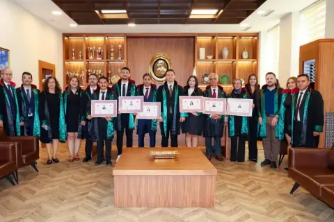 Adana Barosunda 7 yeni avukat mesleğe başladı