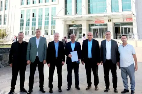 Yumurtalık’ın tarihi limanındaki çökme sonrası heyet inceleme yaptı