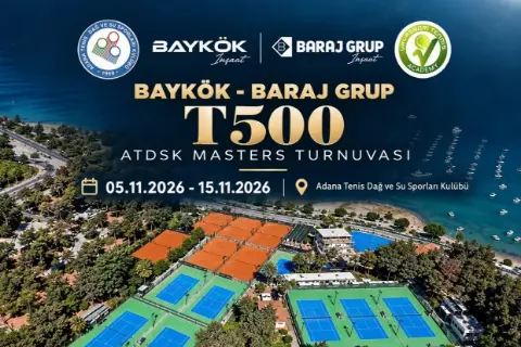 Adana’da T500 ATDSK Masters Tenis Turnuvası heyecanı yaşanacak