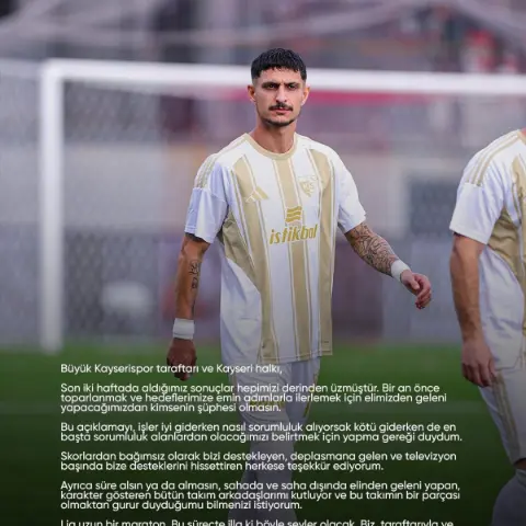 Kayserisporlu Benhur Keser: Bize inanmaya ve güvenmeye devam edin