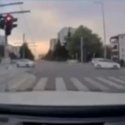 Talas'ta Hoca Ahmet Yesevi Caddesi'nde kaza