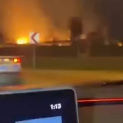 Askeri Bölgede Ot Yangını