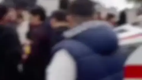 Ahi Evran Mahallesi'nde otobüs bisikletliye çarptı
