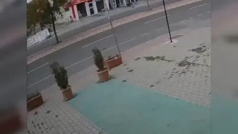Hoca Ahmet Yesevi Mahallesi'nde meydana gelen kazanın anı güvenlik kam