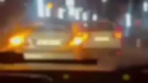 Sivas Bulvarı'nda düğün konvoyunun tehlikeli trafiği