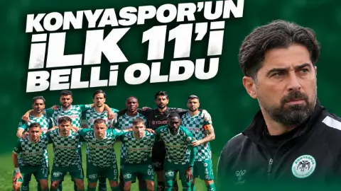 Konyaspor’un Gençlerbirliği karşılaşmasının ilk 11’leri
