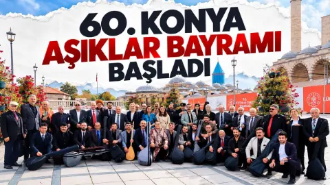 Konya'da 60. Yıl Coşkusuyla Kutlanan Âşıklar Bayramı Başladı