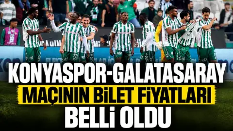 Konyaspor - Galatasaray maçı biletleri satışa çıkıyor! İşte bilet fiyatları