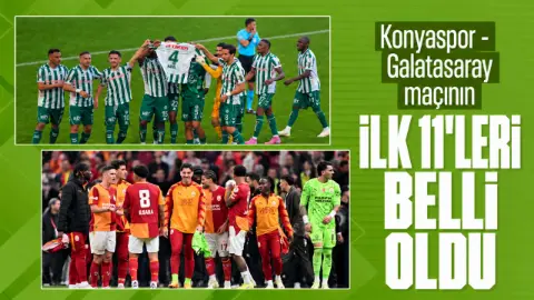 Konyaspor - Galatasaray ilk 11: Okan Buruk'un tercihi belli oldu