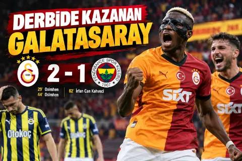 Aslan kükredi! Galatasaray:2 Fenerbahçe:1