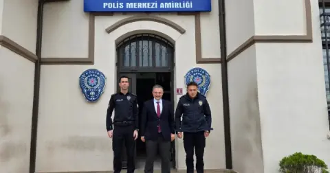 Kaymakam Recep öztürk Polis Merkezi Amirliğini İnceledi