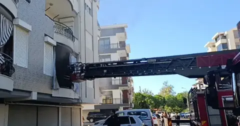 Ocakta unutulan kızartma tenceresi yangın çıkardı
