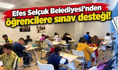 Efes Selçuk'ta Öğrencilere Ücretsiz Sınav Deneyimi