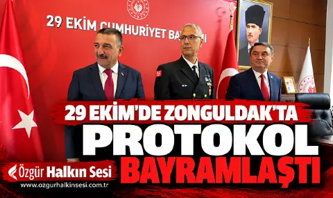29 Ekim’de Zonguldak’ta Protokol Bayramlaştı
