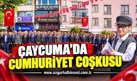 çaycuma'da Cumhuriyet Coşkusu