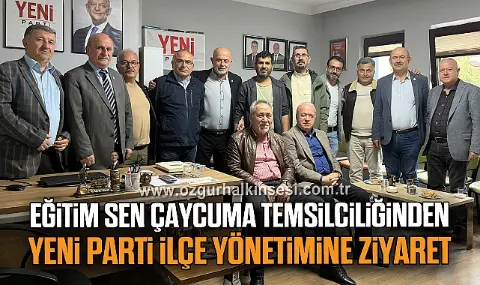 Eğitim Sen Çaycuma Temsilciliğinden Yeni Parti İlçe Yönetimine Ziyaret