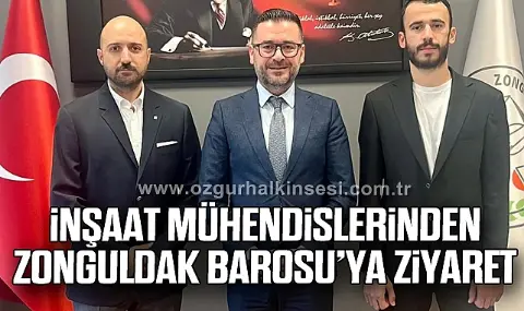 İnşaat Mühendislerinden Zonguldak Barosu’ya Ziyaret