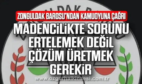 “madencilikte Sorunu Ertelemek Değil, çözüm üretmek Gerekir”