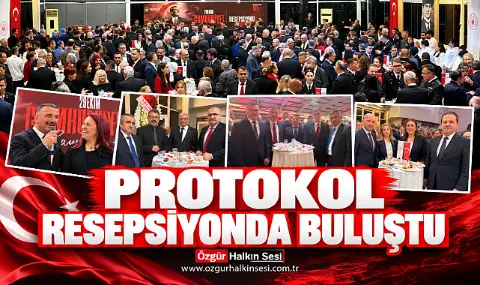Protokol Resepsiyonda Buluştu