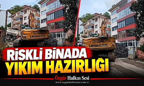 Riskli Binada Yıkım Hazırlığı