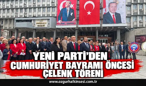 Yeni Parti’den Cumhuriyet Bayramı öncesi çelenk Töreni
