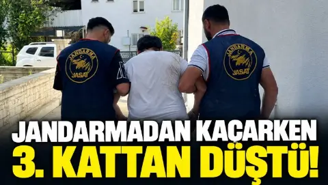 Firari kaçarken 3. kattan düştü!