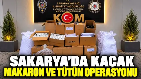 Sakarya’da kaçak akaron ve tütün operasyonu: 2 gözaltı