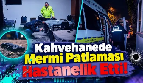 Sakarya'da kahvehanede beklenmedik olay mermi yaraladı