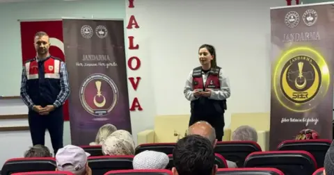 Jandarmadan yaşlılara siber dolandırıcılıktan korunma eğitimi