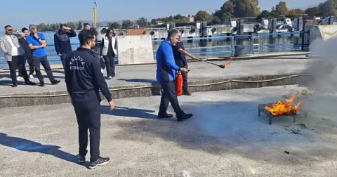 Yalova’da İDO personellerine yangın eğitimi
