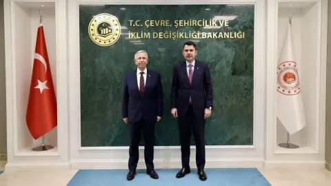 Murat Kurum ile Mansur Yavaş bakanlıkta bir araya geldi