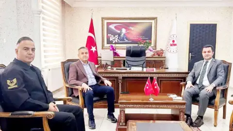 Çayıralanlı Korgeneral Murat Bulut Memleketinde! Kaymakam Emre Açar ile Bir Araya Geldi