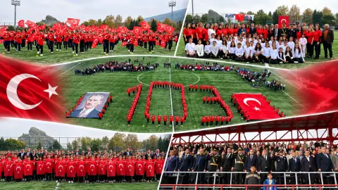 Kumluca'da Cumhuriyet Bayramı Coşkusuyla Kutlandı