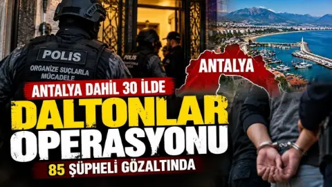 Daltonlar' a 30 ilde eş zamanlı operasyon