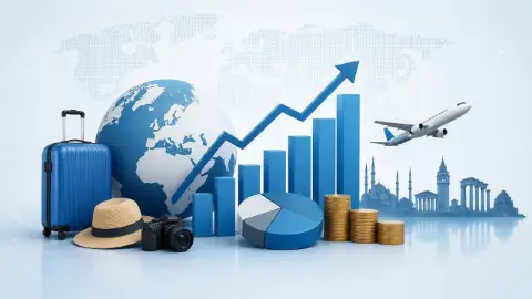 Turizm geliri üçüncü çeyrekte yüzde 5 artarak 25 milyar 526 milyon 218 bin dolar oldu